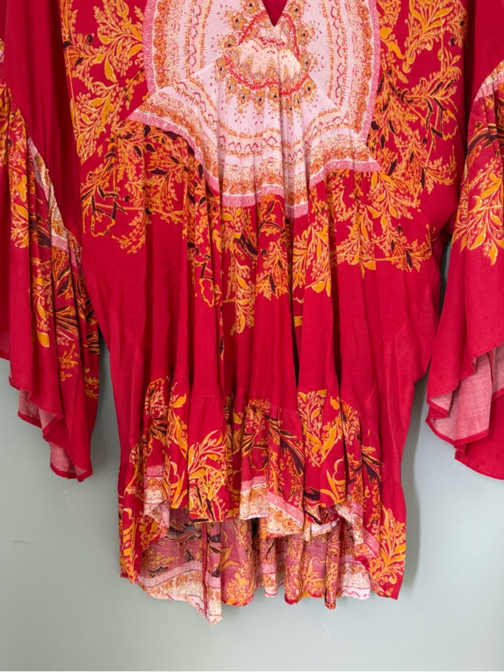 Free People Pink Sunset Dreams Boho Blouse - Picture 5 of 8